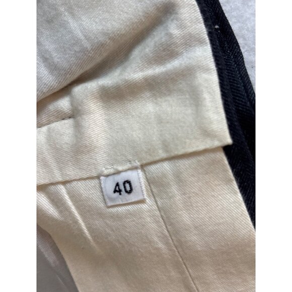 Mens Gray Herringbone Pattern Dress Pants With Adjustable Waistband 40x28.5 - Picture 10 of 11